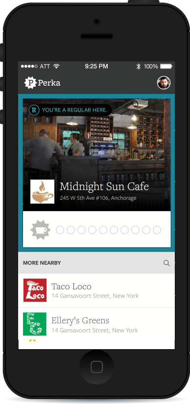 Our current app version. Users favorite spots appear in the top portion of the app, geo sorted so the closest spot loads first.
