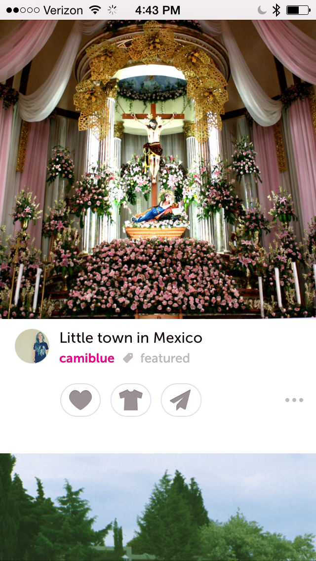 The user's feed. From here they can browse work and support artists they follow.